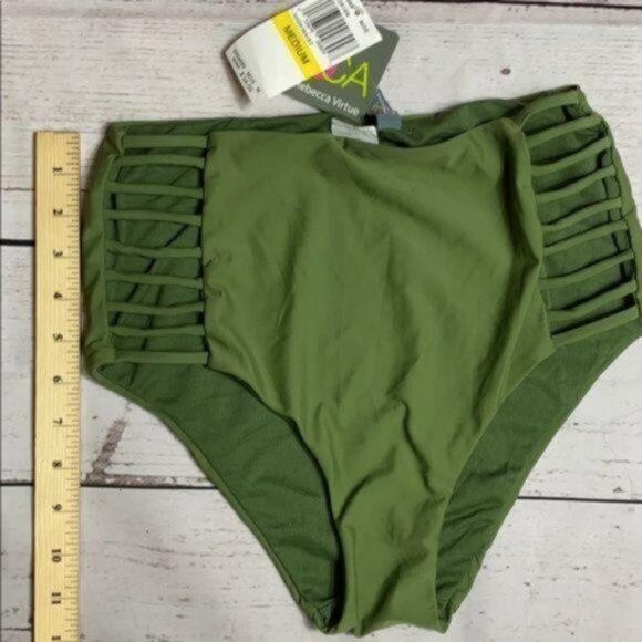 NWT Becca High Waist Enchanted Bikini Bottom - Picture 3 of 10